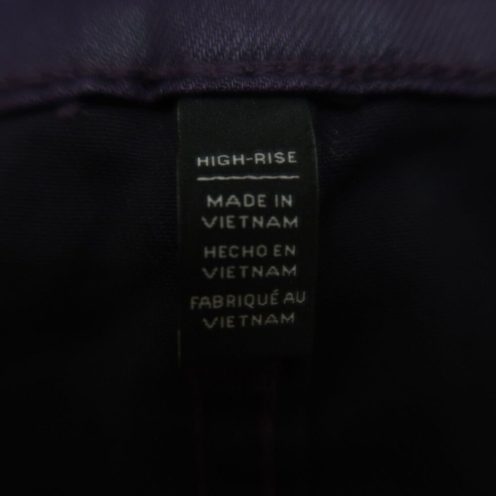 WHBM Jeans Women's Size 10L Purple High-Rise Skinny Coated Micro Jean 31" Inseam - Picture 10 of 16